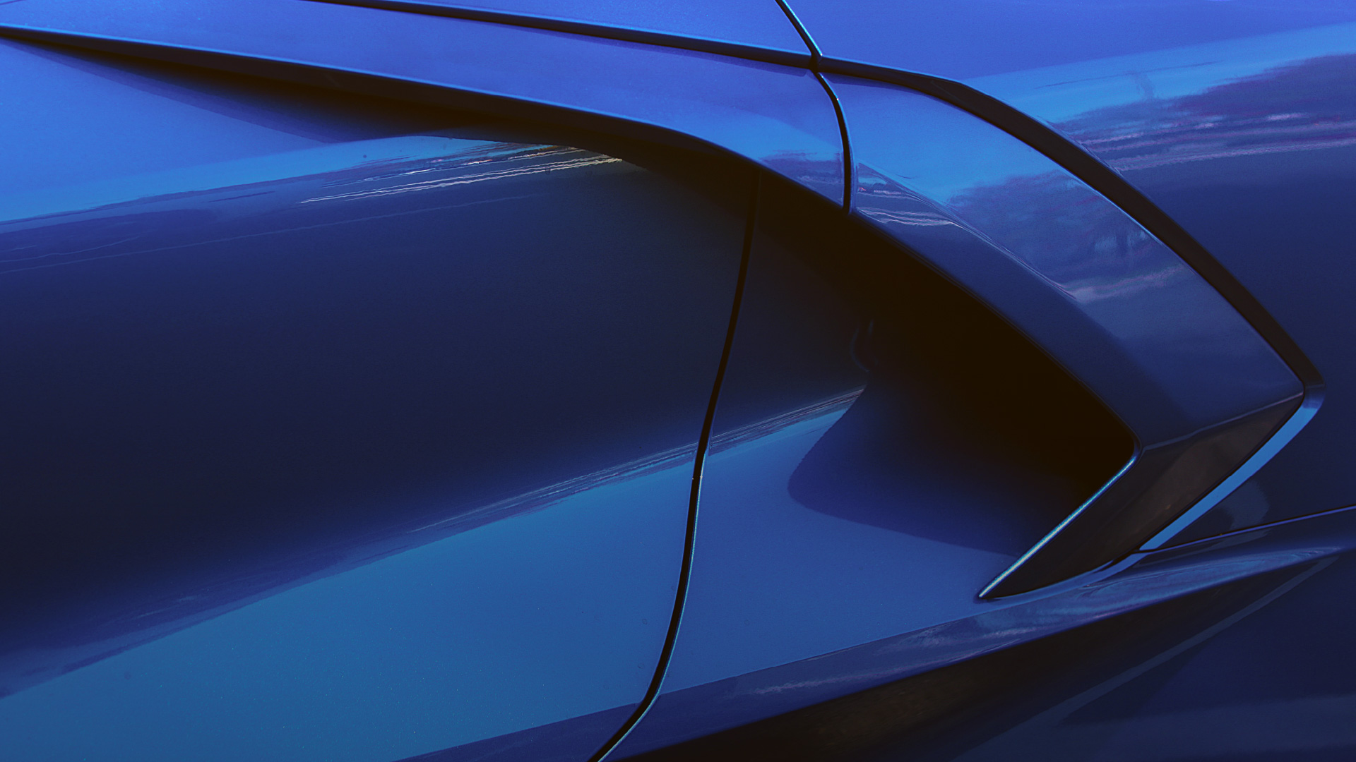 Sfondo auto blu lucida